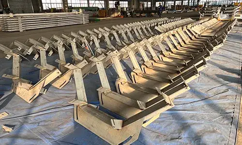 Bastidor de rodillos para cinta transportadora de acero inoxidable